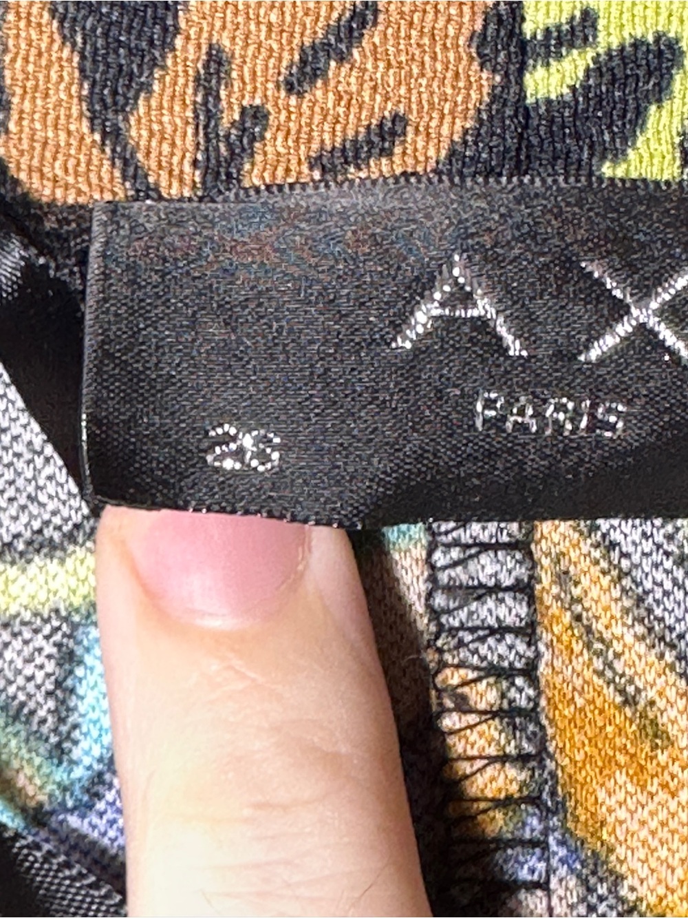AX Paris Black Floral Midi Dress with Blue, Red, Orange Accents - Picture 5 of 5